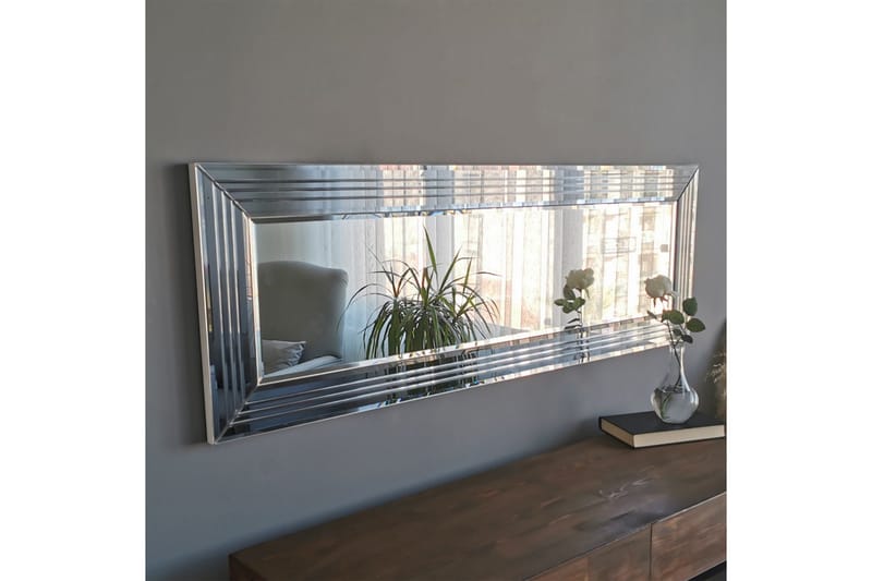 Prajit Dekorasjonsspeil 120 cm - Sølv - Interiør - Speil - Veggspeil