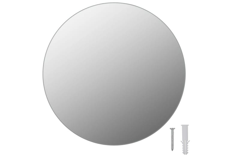 Rammeløst speil rundt 30 cm glass - Silver - Gangspeil - Veggspeil