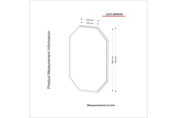 Riddlesworth Speil 70 cm - Valnøtt - Interiør - Speil - Veggspeil