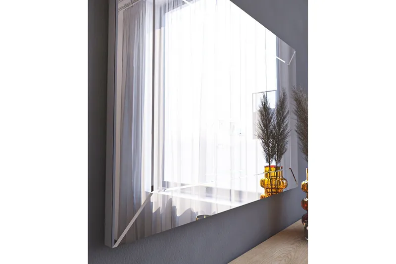 Rosan Speil 50 cm Rektangulær - Hvit - Interiør - Speil - Veggspeil