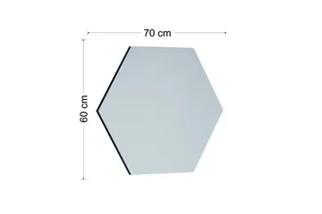 Rubal Speil 70 cm Rektangulær - Svart - Interiør - Speil - Veggspeil