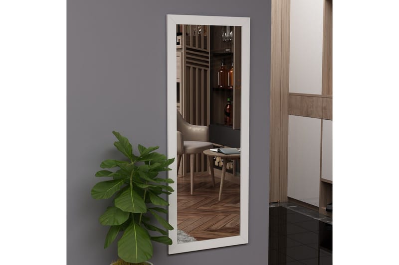 Rubo Speil 40 cm Rektangulær, Hvit