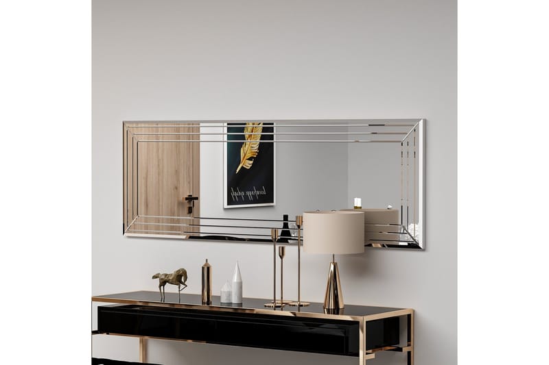 Rupan Speil 40 cm Rektangulær - Hvit - Interiør - Speil - Veggspeil