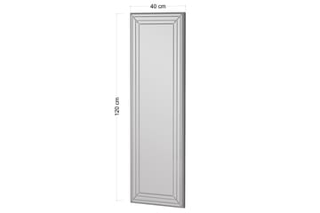 Rupan Speil 40 cm Rektangulær - Hvit - Interiør - Speil - Veggspeil