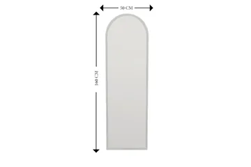 Rusele Speil 50 cm Rektangulær - Hvit - Interiør - Speil - Veggspeil