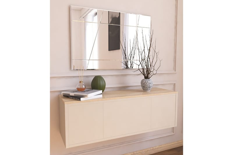 Sachi Speil 50 cm Rektangulær, Hvit