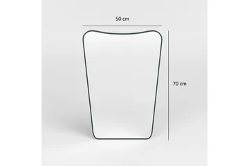 Sachin Speil 50 cm Asymmetrisk - Svart - Interiør - Speil - Veggspeil