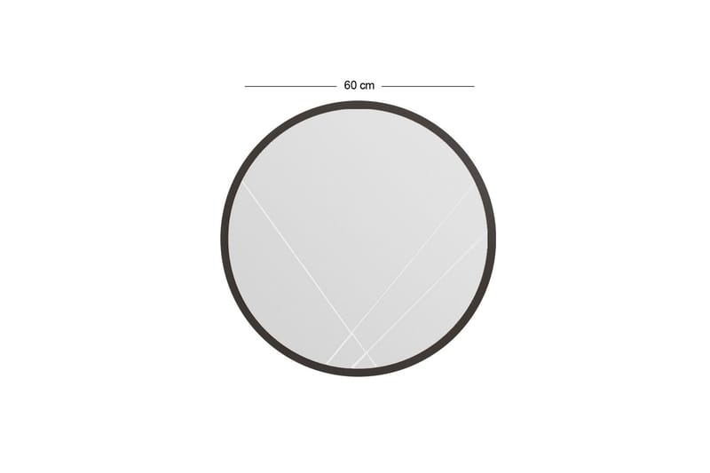 Sada Speil 60 cm Rektangulær - Svart - Interiør - Speil - Veggspeil