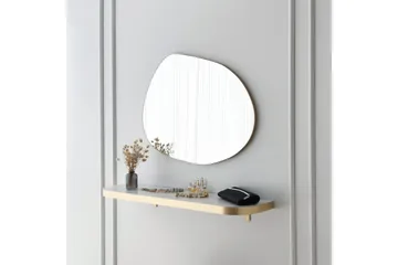 Samtens Speil 75 cm Rektangulær - Gull - Interiør - Speil - Veggspeil