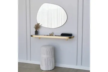 Samtens Speil 75 cm Rektangulær - Gull - Interiør - Speil - Veggspeil