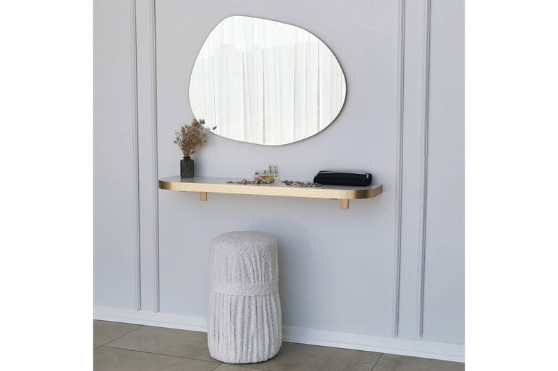 Samtens Speil 75 cm Rektangulær - Gull - Interiør - Speil - Veggspeil