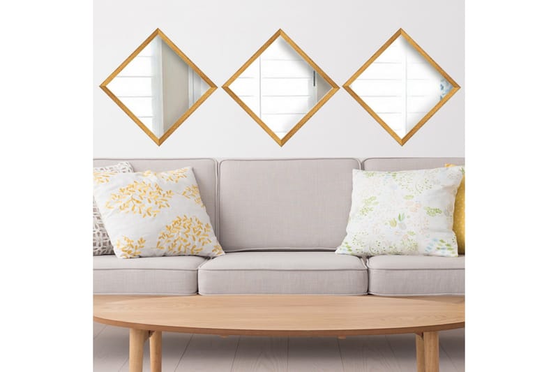 Sarata Speil - Gull/Sølv - Interiør - Speil - Veggspeil