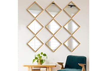 Sarata Speil - Gull/Sølv - Interiør - Speil - Veggspeil