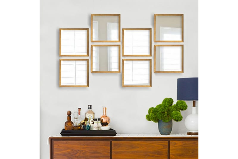 Sarata Speil - Gull/Sølv - Interiør - Speil - Veggspeil