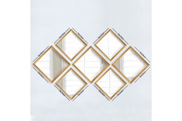 Sarata Speil - Gull/Sølv - Interiør - Speil - Veggspeil