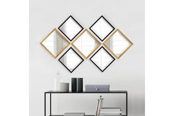 Sarata Speil - Gull/Sølv/Svart - Interiør - Speil - Veggspeil