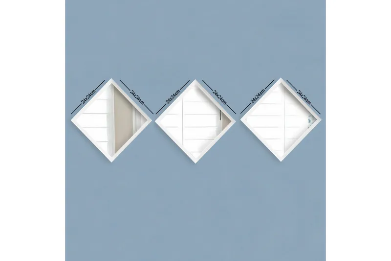 Sarata Speil, Hvit/Sølv