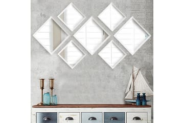 Sarata Speil - Hvit/Sølv - Interiør - Speil - Veggspeil