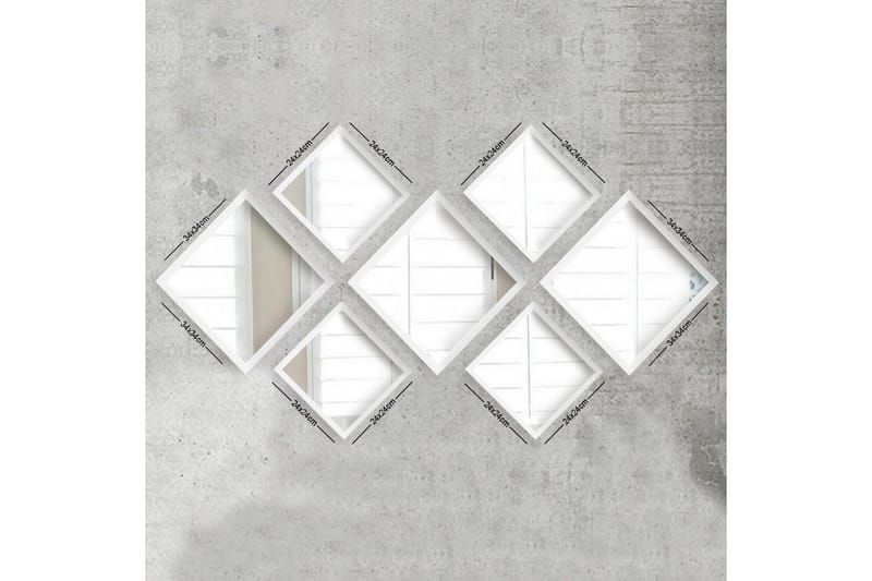 Sarata Speil, Hvit/Sølv