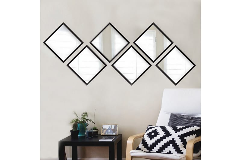 Sarata Speil - Sølv/Svart - Interiør - Speil - Veggspeil