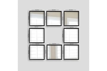 Sarata Speil - Sølv/Svart - Interiør - Speil - Veggspeil