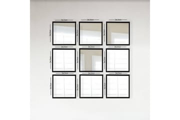 Sarata Speil - Sølv/Svart - Interiør - Speil - Veggspeil