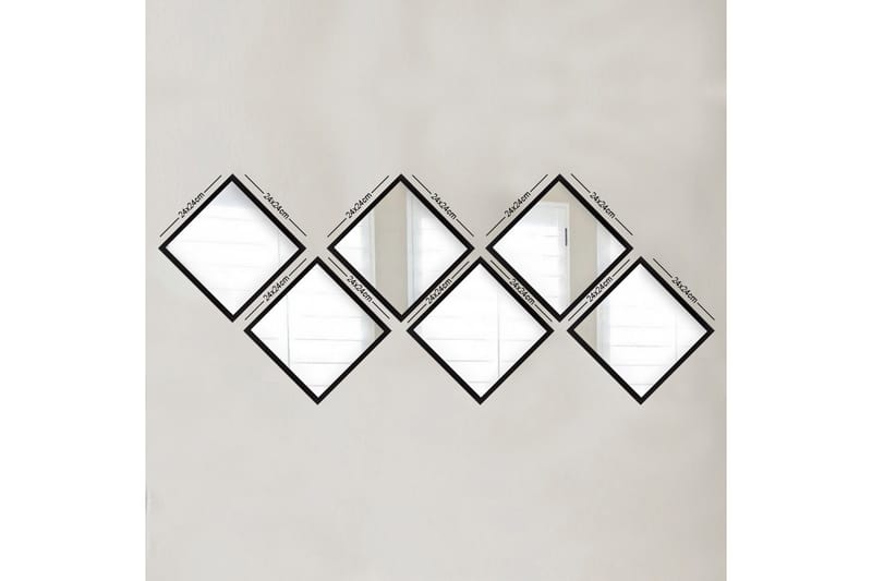 Sarata Speil, Sølv/Svart