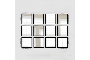 Sarata Speil - Sølv/Svart - Interiør - Speil - Veggspeil