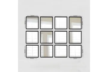 Sarata Speil - Sølv/Svart - Interiør - Speil - Veggspeil