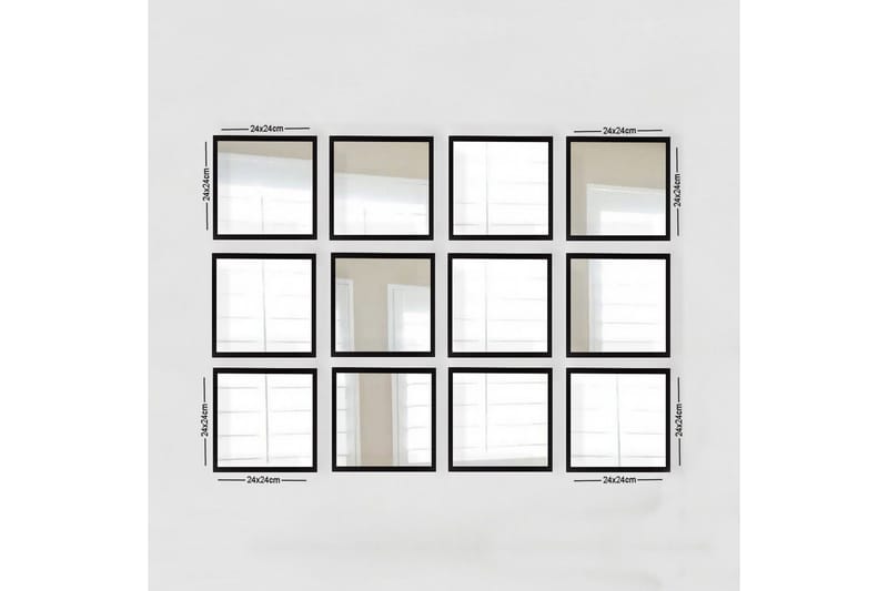 Sarata Speil, Sølv/Svart