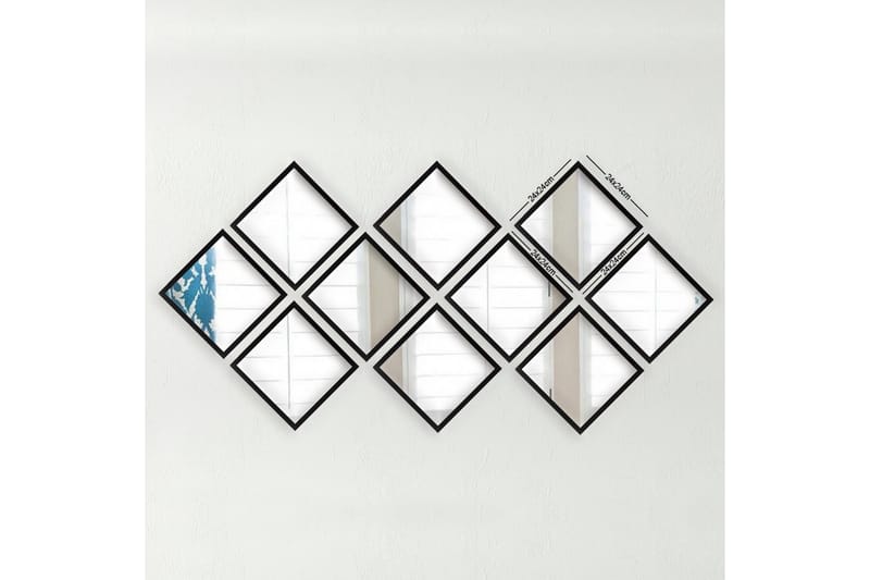 Sarata Speil, Sølv/Svart