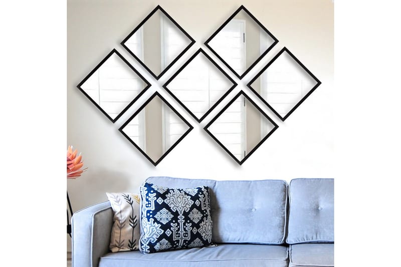 Sarata Speil - Sølv/Svart - Interiør - Speil - Veggspeil