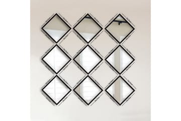 Sarata Speil - Sølv/Svart - Interiør - Speil - Veggspeil