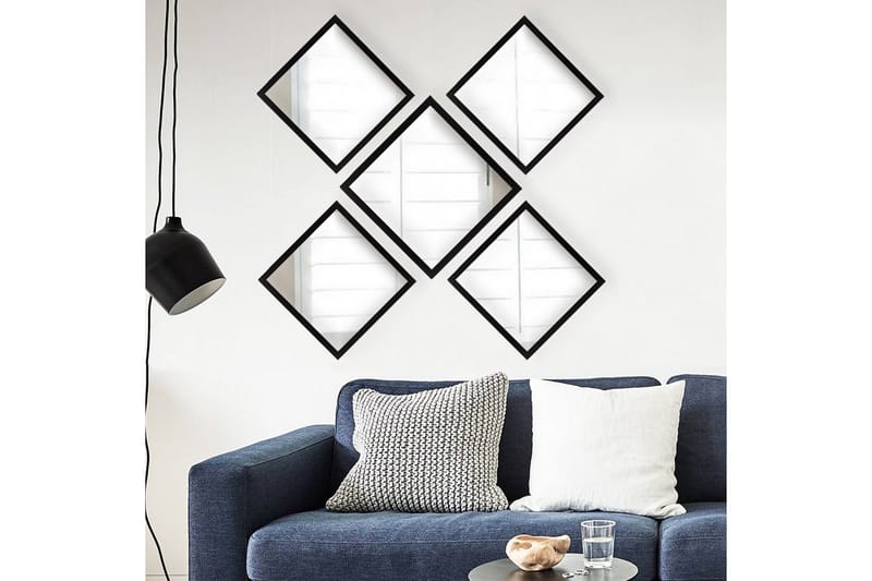 Sarata Speil - Sølv/Svart - Interiør - Speil - Veggspeil