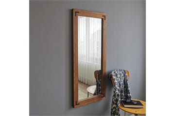 Shakeil Dekorasjonsspeil 50 cm - Valnøtt - Interiør - Speil - Veggspeil