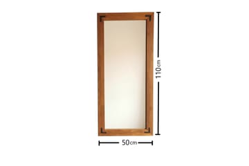 Shakeil Dekorasjonsspeil 50 cm - Valnøtt - Interiør - Speil - Veggspeil