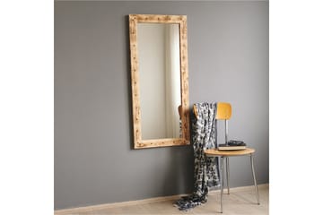 Sheritha Dekorasjonsspeil 50 cm - Valnøtt - Interiør - Speil - Veggspeil