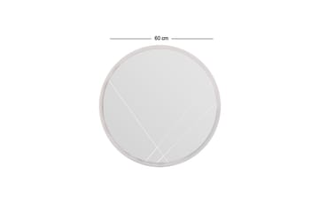 Smooth Speil 60 cm Rund - Hvit - Interiør - Speil - Veggspeil