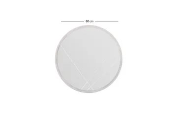 Smooth Speil 60 cm Rund - Hvit - Interiør - Speil - Veggspeil
