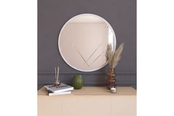 Smooth Speil 60 cm Rund - Hvit - Interiør - Speil - Veggspeil