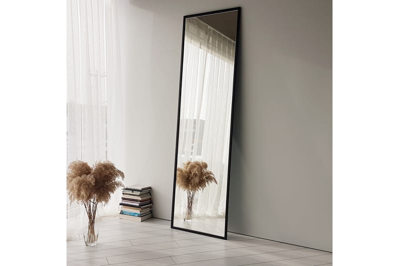 Speil 60x50 cm - Svart - Gangspeil - Veggspeil - Helkroppsspeil
