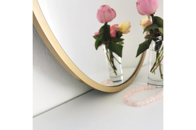 Speil 60x60 cm - Gull - Gangspeil - Veggspeil