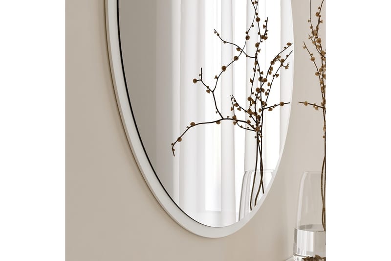 Speil 60x60 cm - Hvit - Interiør - Speil - Veggspeil