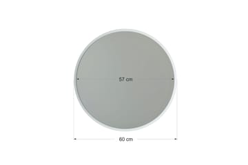 Speil 60x60 cm - Hvit - Interiør - Speil - Veggspeil