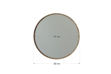 Speil 60x60 cm - Valnøtt - Interiør - Speil - Veggspeil