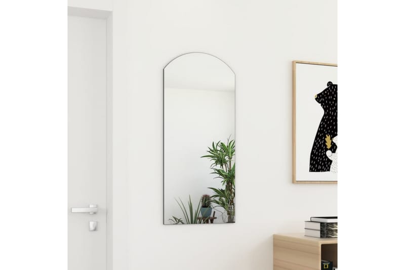 Speil 90x45 cm glass - Hvit - Gangspeil - Veggspeil