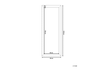 Speil Abruzzese 50x130 cm - Gull - Interiør - Speil - Veggspeil