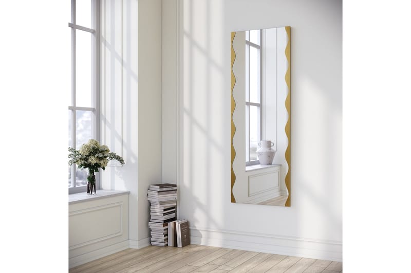 Speil Akol 50 cm Rektangulær - Gull - Gangspeil - Veggspeil