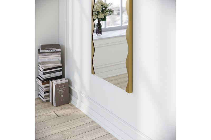 Speil Akol 50 cm Rektangulær - Gull - Gangspeil - Helkroppsspeil - Veggspeil