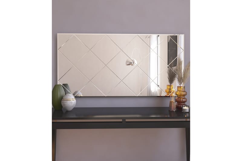 Speil Assa 60 cm Rektangulær - Hvit - Gangspeil - Veggspeil